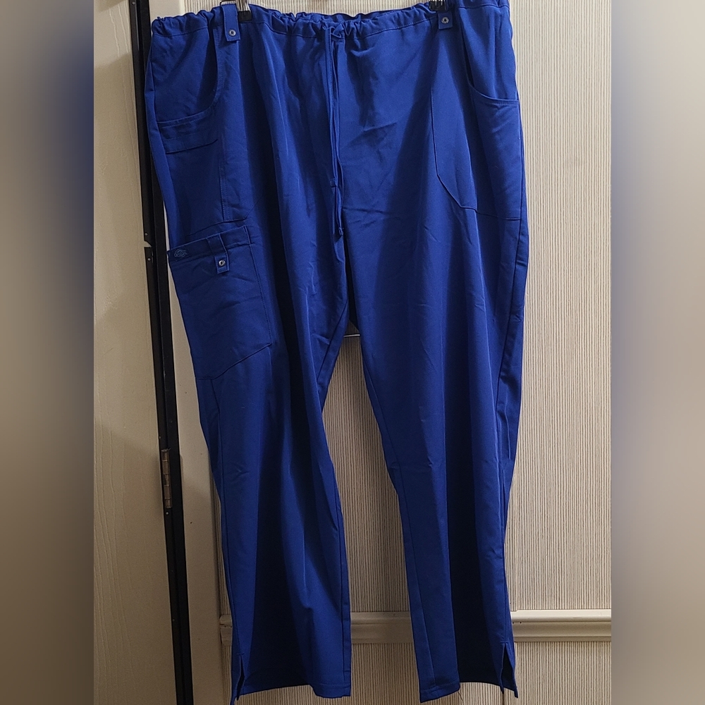 Blue Petite Scrub Pants